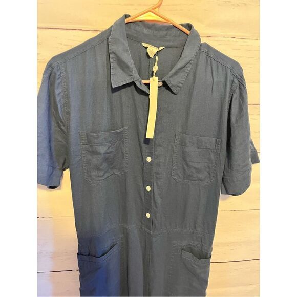 Caslon Linen Blend Utility Jumpsuit - Picture 5 of 8